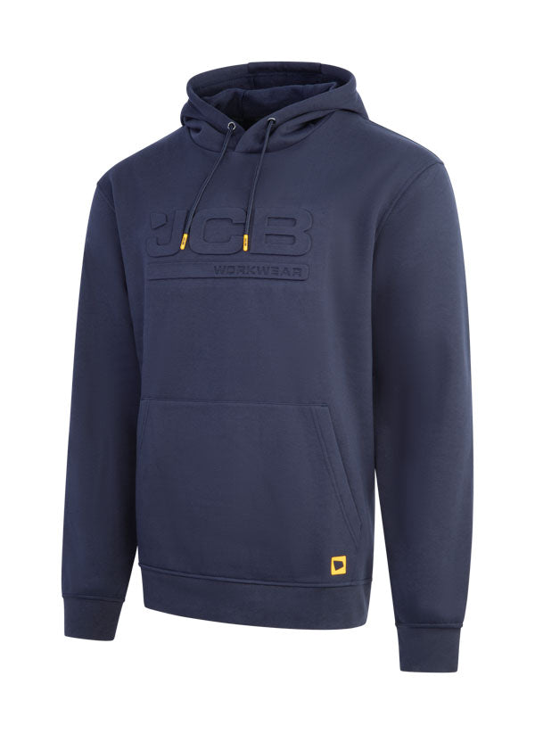 Jcb Unisex Embossed Hoody Navy ALL SIZES