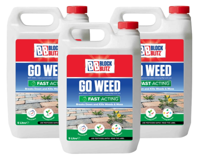Block Blitz Go Weed | Fast Acting Weed Solution | 5 Litre