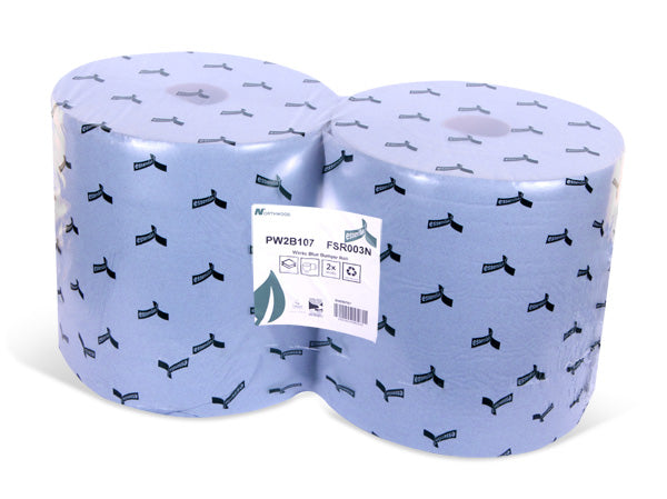 Esfina Essentials Floorstand Paper Roll 2Ply Blue Box 2's