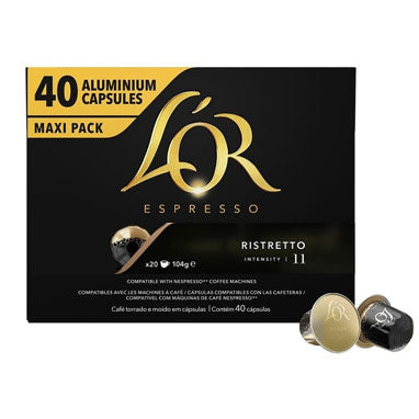 L'Or Ristretto 40's (Nespresso Compatible Coffee Pods) - UK BUSINESS SUPPLIES