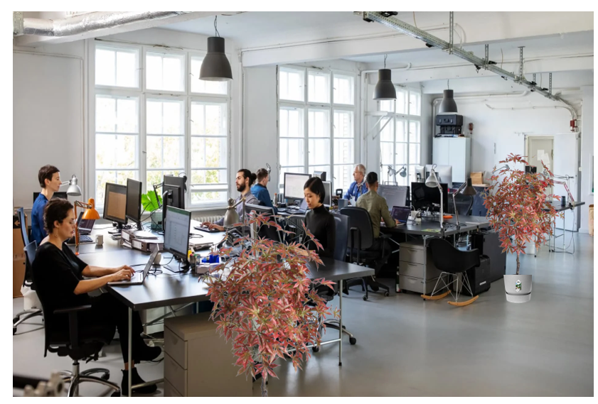 Fixtures Artificial Red & Green Maple Tree 120cm