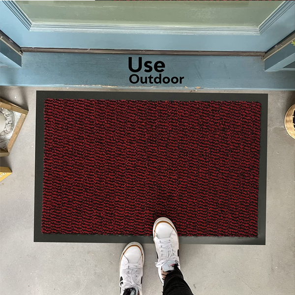 Fixtures Barrier Doorway Door Floor Mat 120cm x 180cm Red - UK BUSINESS SUPPLIES