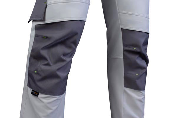 Flex Workwear Trouser Two-Tone Wh Gy 28R