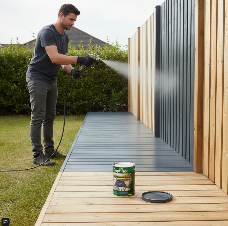 Dulux Cuprinol Anti-Slip Hardwearing Decking Stain - Urban Slate - 5L