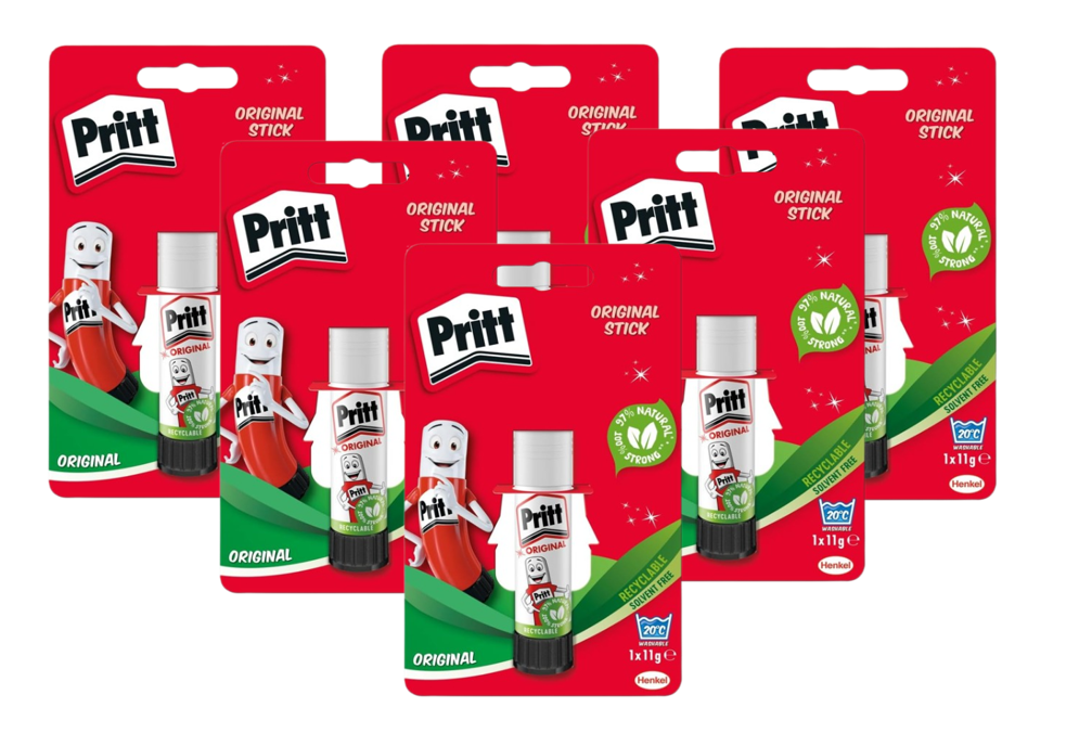 Pritt Glue Stick 11g | Safe & Child-Friendly Craft Glue | Ideal for Arts & Crafts Activities