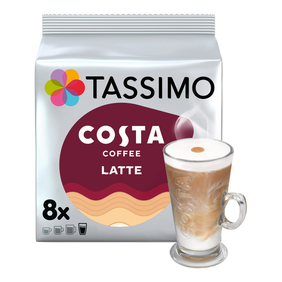 Tassimo Costa Latte Pods 16's (8 Drinks)