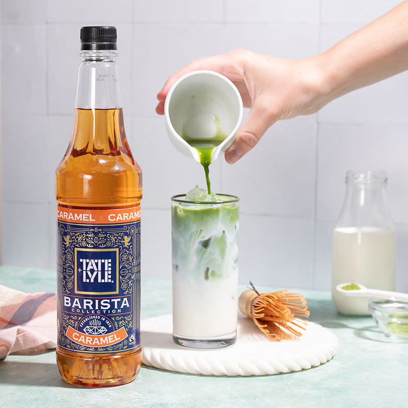 Tate & Lyle Fairtrade Caramel Barista Syrup (750ml), Discounted Pump Option.