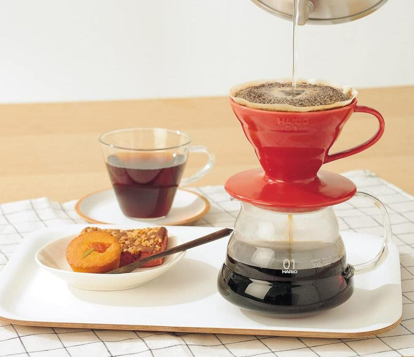 Hario V60 Plastic Coffee Dripper Red - Size 01 VD-01R - UK BUSINESS SUPPLIES