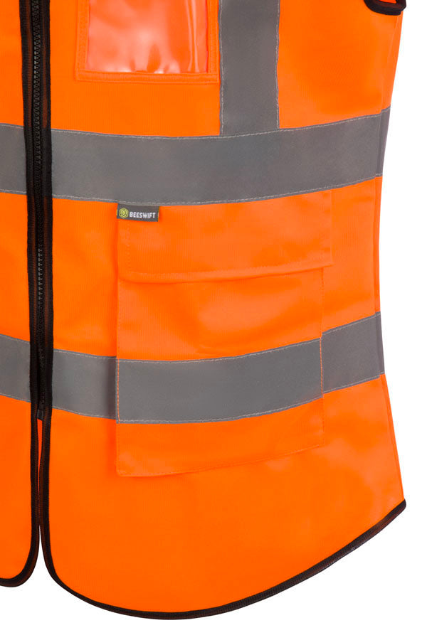 Beeswift Womens Hi-Vis Exec Waistcoat Orange ALL SIZES