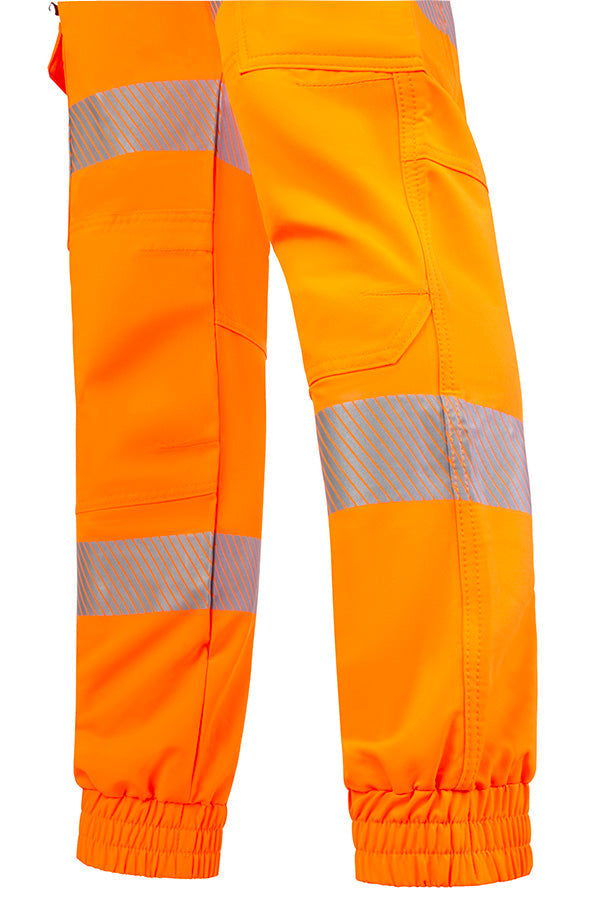 Beeswift Womens Hi-Vis Orange Work Joggers ALL SIZES