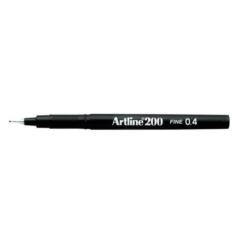 Artline 200 Fineliner Pen Fine Black (Pack of 12) A2001