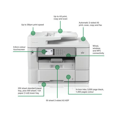 Brother MFC-J6959DW A3 4-in-1 Wireless Inkjet Printer MFCJ6959DWZU1