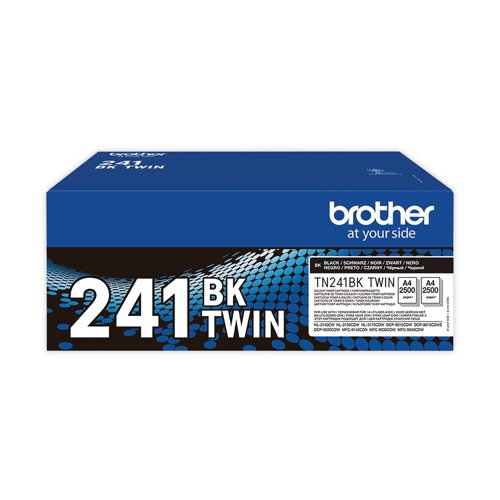 Brother TN-241BKTWIN Toner Cartridge Black Twinpack TN241BKTWIN