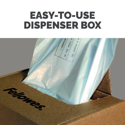 Fellowes Shredder Waste Bags 100-165L Approx (Pack of 50) 36055