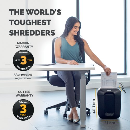 Fellowes Powershred Lx45 Cross-Cut Shredder 230V 4401501
