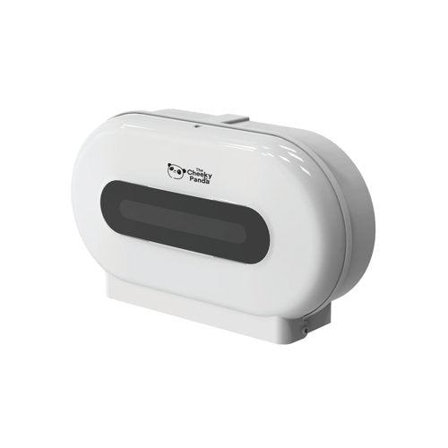 Cheeky Panda Pro Twin Micro Core Maxi Jumbo Dispenser White NJ-FQ-006A