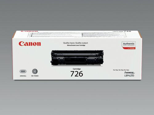 Canon 726 Toner Cartridge Black 3483B002
