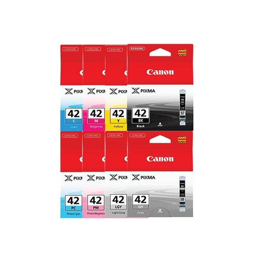 Canon CLI-42 Ink Cartridges CMYK/GY/LGY/PC/PM Multipack 6384B010