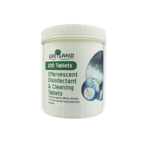 Effervescent Chlorine Disinfectant and Cleaning Tablets White (Pack of 200) 1016030