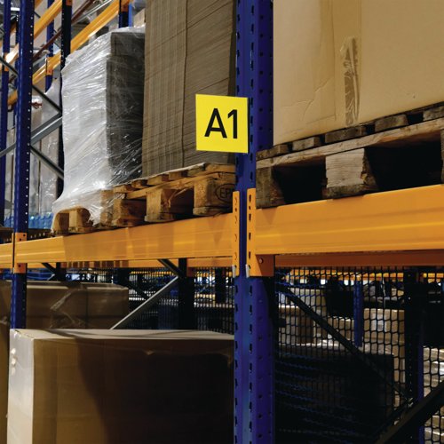 Durable Self-Adhesive Warehouse Aisle Sign 149 x 149mm (Pack of 10) 185619