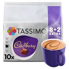 Tassimo Cadbury Chocolate Pods 8+2 (10 Drinks)