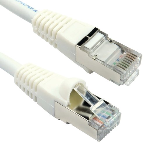 5 Star Cat6A S/STP LSOH Patch Cable Snagless 3m White FS686960