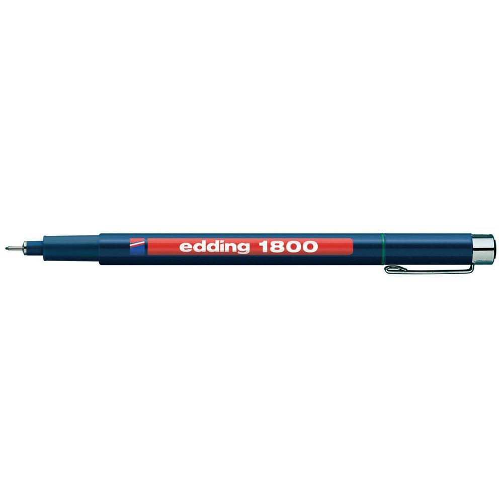 edding 1800 Profipen Fineliner Pen 0.50mm Line Black (Pack 10) - 4-180005001