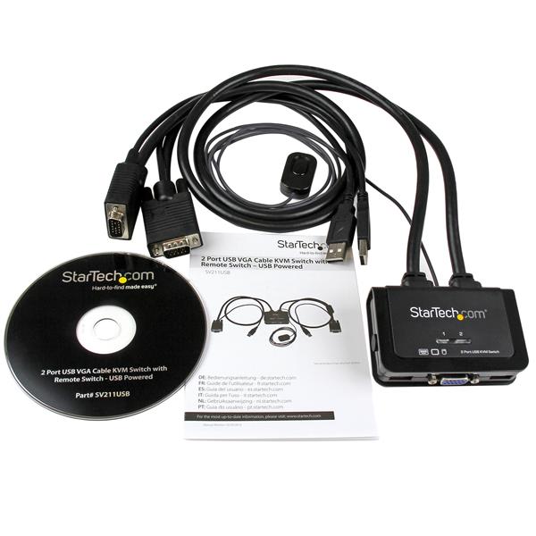 StarTech.com 2 Port USB VGA KVM Switch