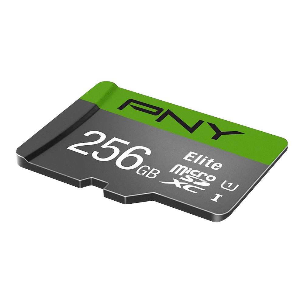 PNY 256GB Elite CL10 UHS1 MicroSDXC and AD