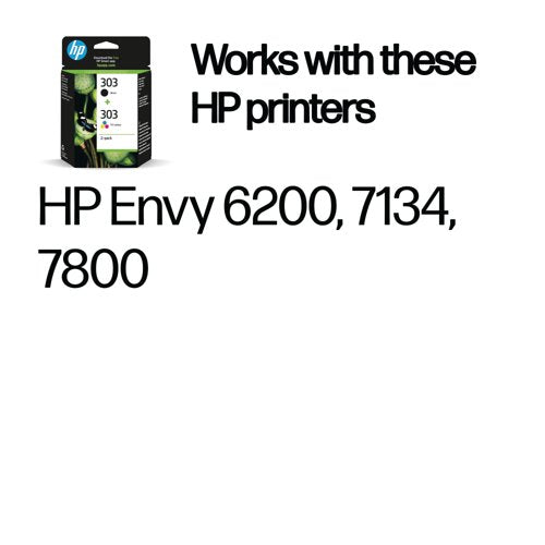 HP 303 Original Ink Cartridge 4-ml Black/Tri-color 3YM92AE