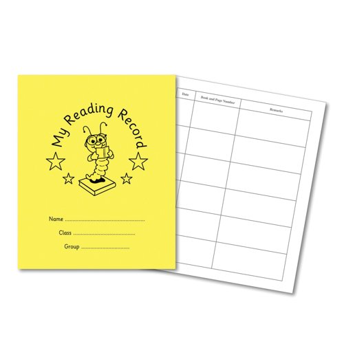 Hamelin Reading Record Book 40 Page 203x165mm Yellow (Pack of 100) 100102212