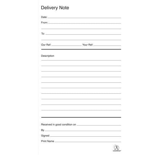 Challenge Carbonless Duplicate Delivery Book 100 Sets 210x130mm (Pack of 5) 100080470
