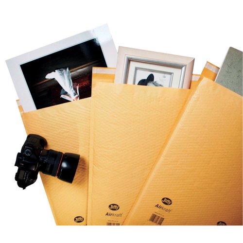 Jiffy AirKraft Size 2 Bubble Lined Mailer Gold Pack of 100 MAKC99005