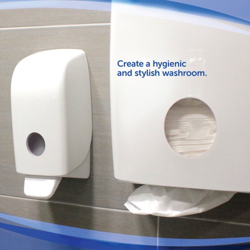 Aquarius Manual Hand Cleanser Dispenser for 1L Refills White 6948