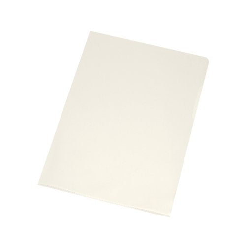 Q-Connect Cut Flush Folders A4 Clear (Pack of 100) KF24002