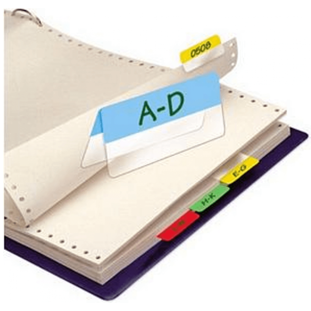 3L Self-Adhesive Twin Tabs Assorted Colours (Pack of 24)