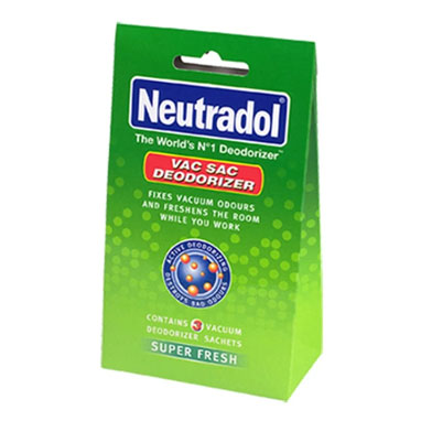 Neutradol Vac Deodorizer Super Fresh (3 Satchets Per Pack)