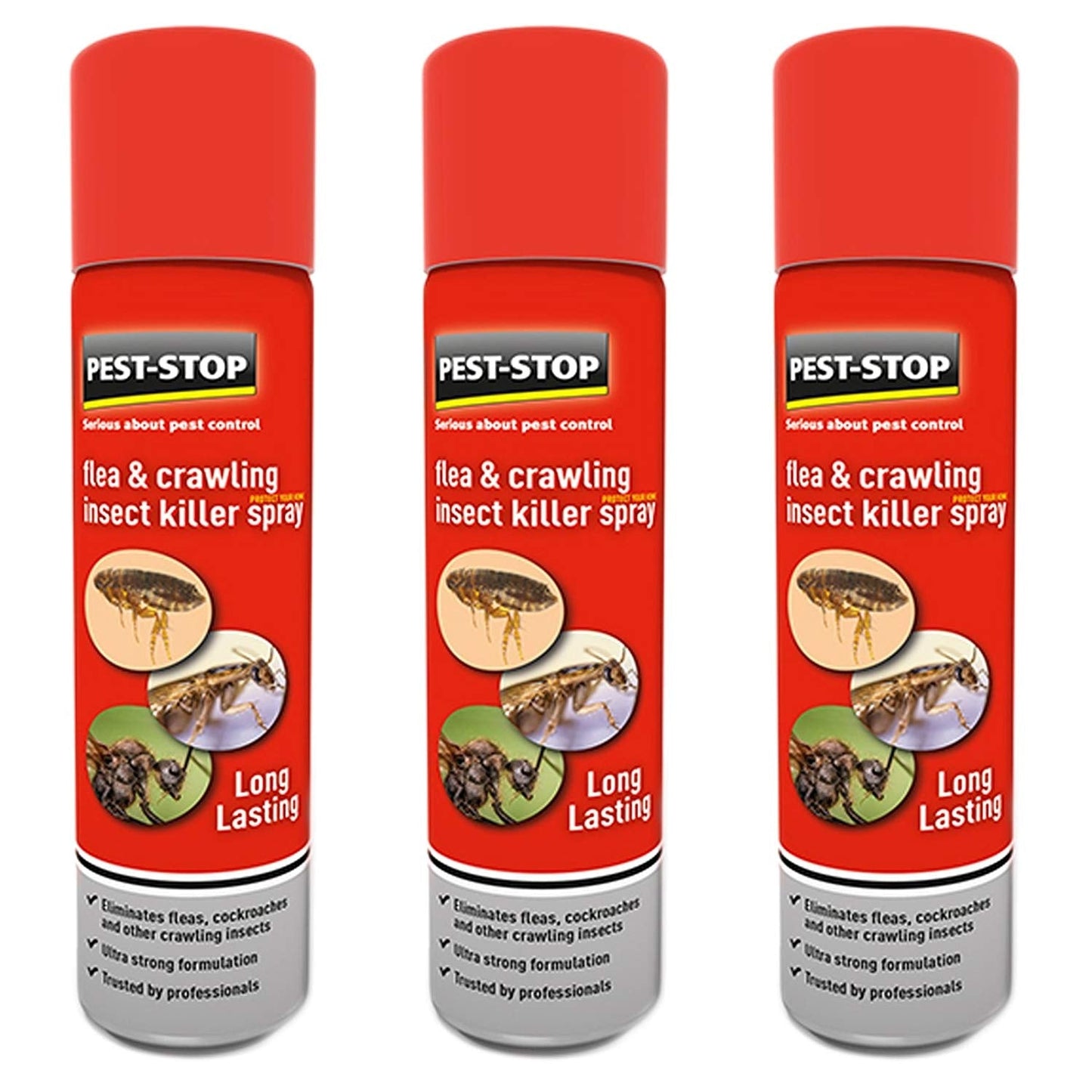 Pest-Stop Professional Flea & Crawling Insect Killer Spray Ultra Strong Formulation 300ml
