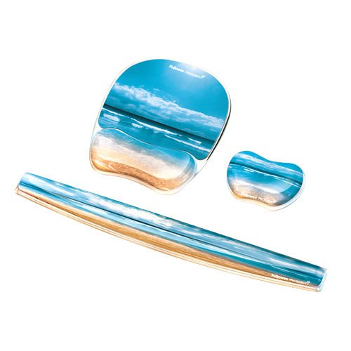 Fellowes Sandy Beach Mousepad Wrist Support 9179301