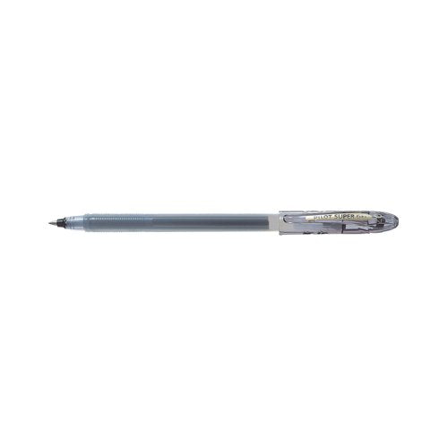 Pilot Super Gel Rollerball Pen Medium Black (Pack of 12) BOX35012243769