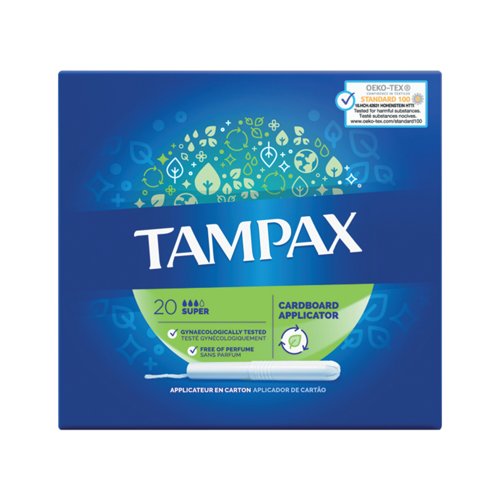 Tampax Blue Super Tampons x20 (Pack of 8) 98513