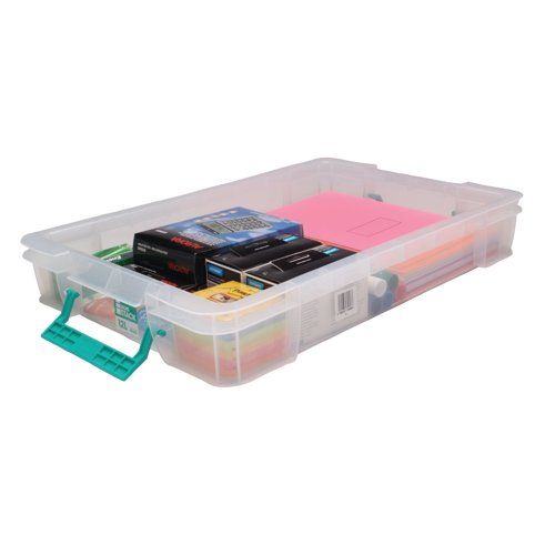 Storestack 12 Litre Storage Box W550Xd360Xh90mm Clear RB75898