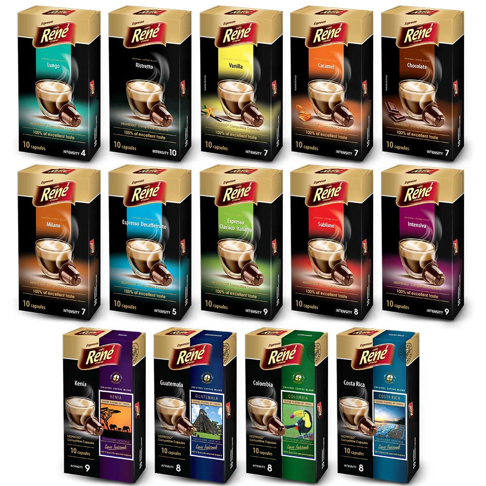 Rene Multi Pack 120 Capsules (Nespresso Alternative)