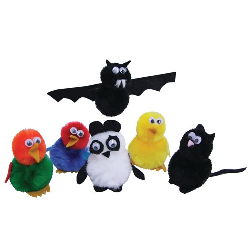 Stick-On Wiggly Eyes Stack Pack Black/White Assorted (Pack of 560) AR00885