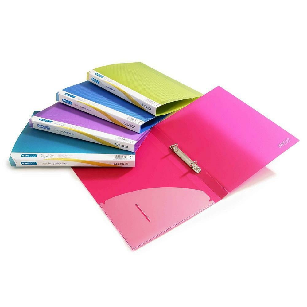 Rapesco 15mm Ring Binder A4 Assorted (Pack of 10) 0799