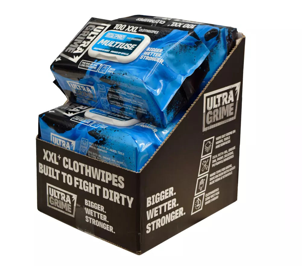 Ultragrime Huge Multipurpose Cleaning Wipes - Pack Of 100