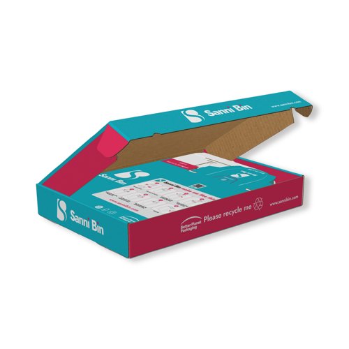 Sannibin Feminine Hygiene Flat Pack Disposal Bin (Pack of 10) SNB001