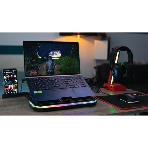SureFire Portus x1 Gaming Laptop Stand with RGB Adjustable 48842