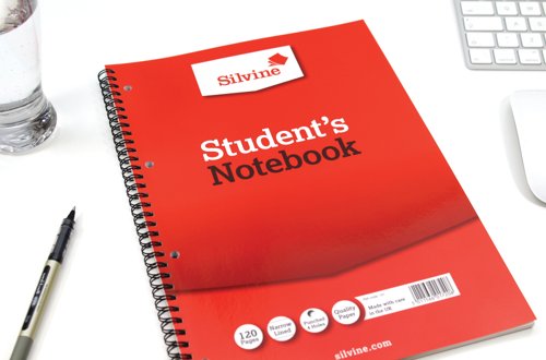 Silvine Feint Ruled Student's Notebook 120 Pages A4 (12 Pack) 141
