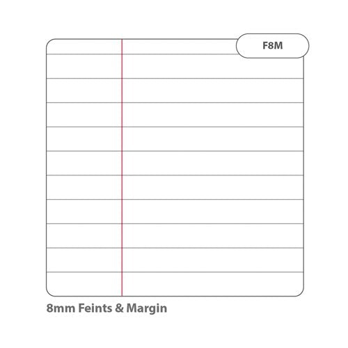 Rhino Exercise Book 80 Page A4 8mm Ruled Light Green Contract (Pack of 50) VEXV668-1205-6